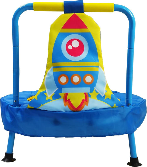Mini Trampoline for Kids Toddler Indoor Bounce Play Safety Handle 65cm