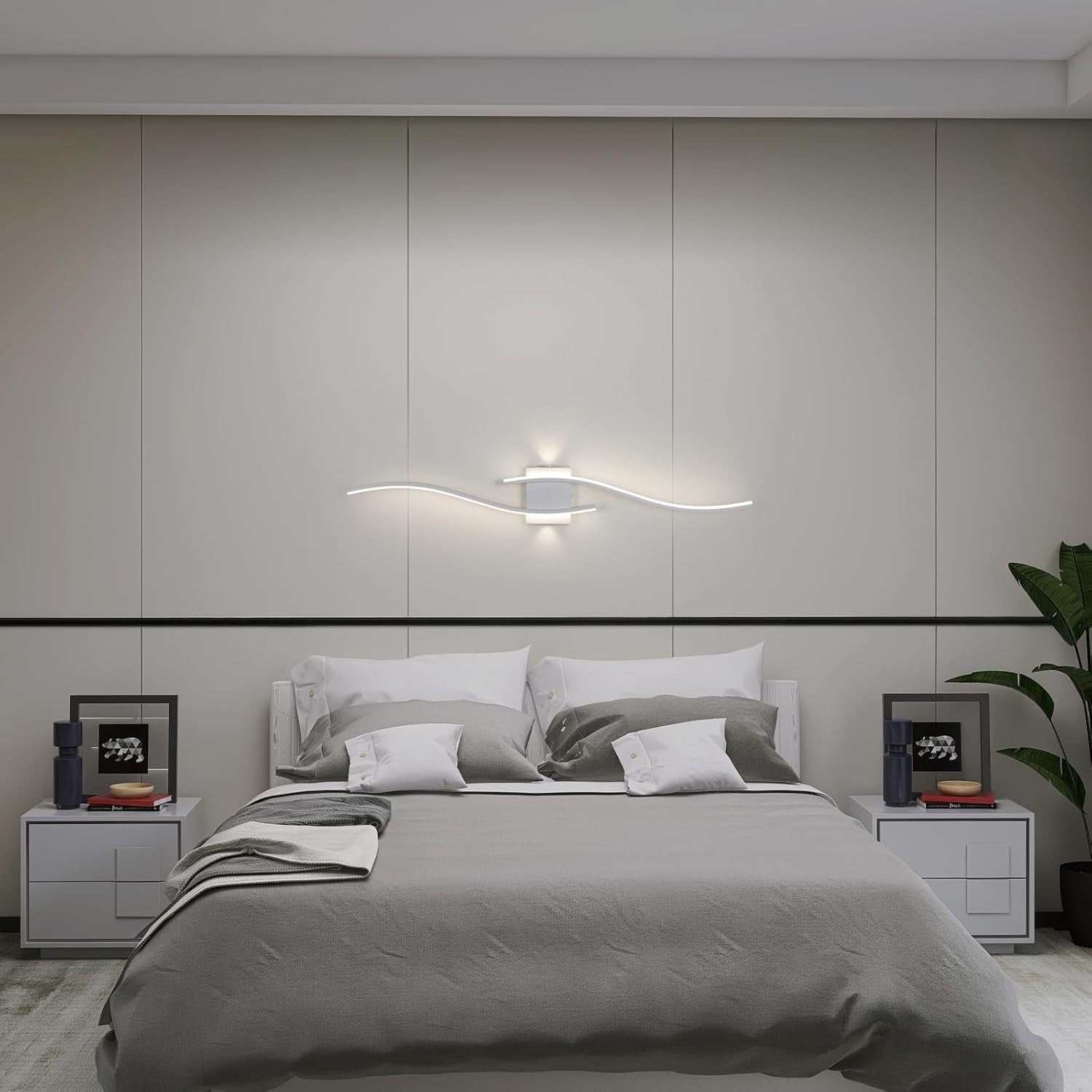 Modern LED Wall Light Dimmable Acrylic Bar Lamp for Living Room Bedroom