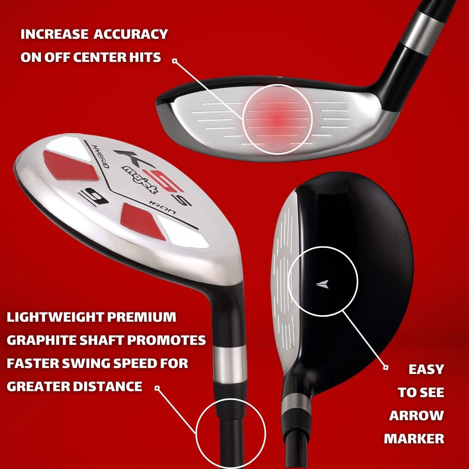 Senior Hybrid Utility #9 Right Hand 37° Easy Hit High Launch Graphite