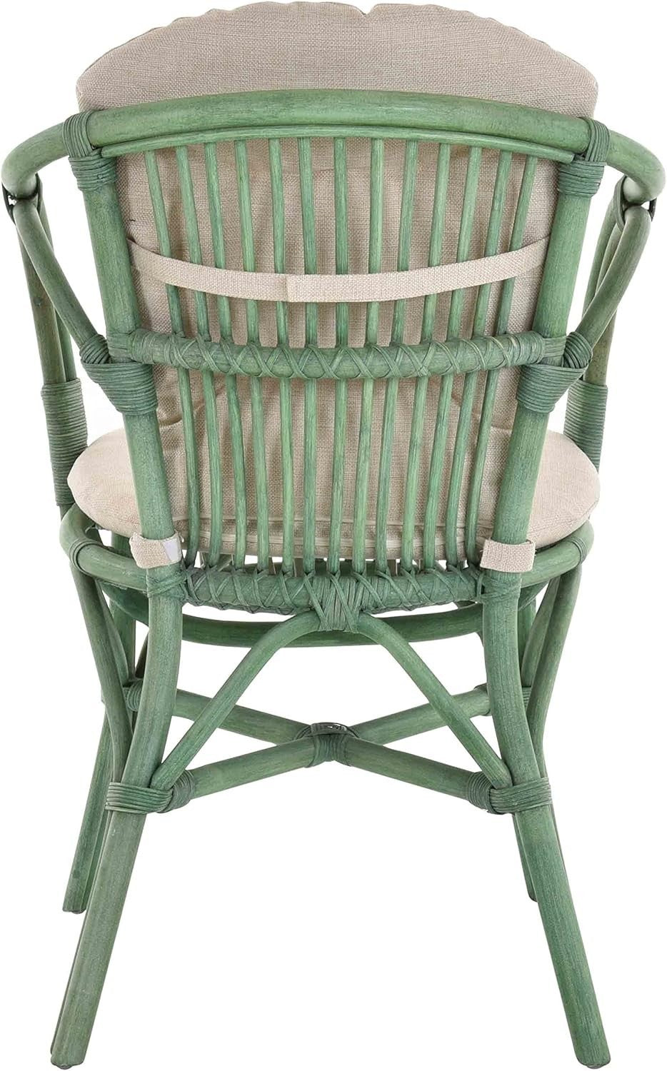 Rattan Wicker Armchair With Cushion Scandinavian Indoor Lounge Chair Comfort
