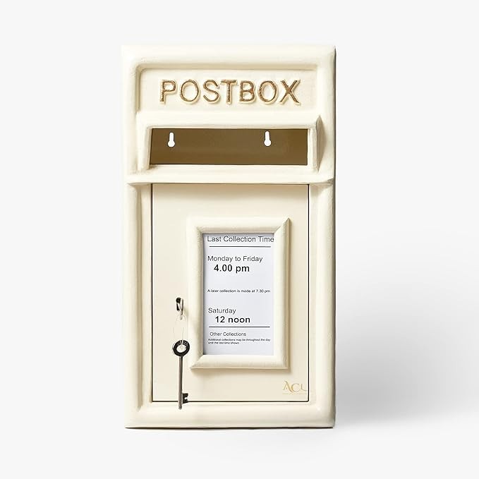 Lockable Cast Iron Wall Post Box – Weatherproof, Secure, Large Mail Slot