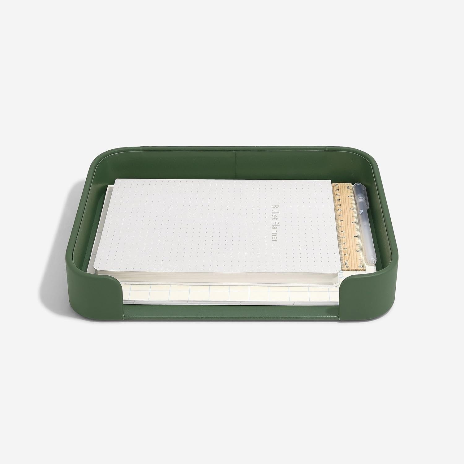 Emerald Desk Organizer & Letter Tray – Stackable Storage for Home Office