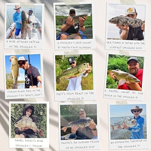 Smuggler 5 Travel Fishing Rod – Super Compact, Spin & Fresh/Saltwater
