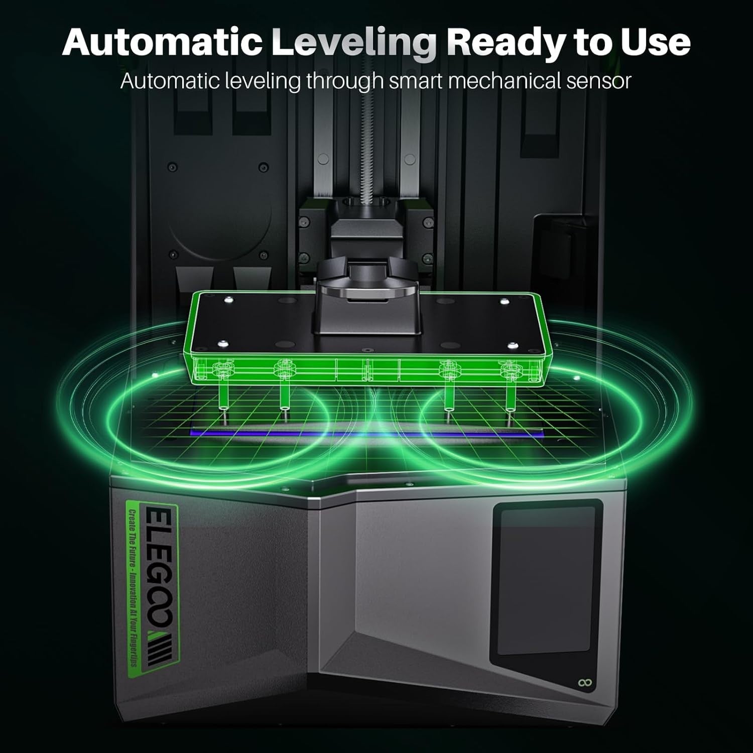 12K Resin 3D Printer 10'' Mono LCD Auto Level MSLA Large Build