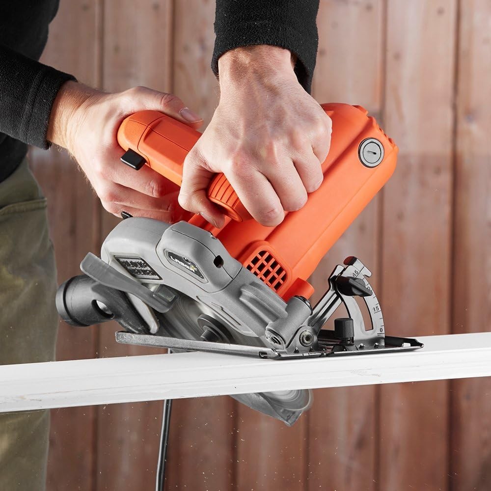 1250W Circular Saw 66mm Cut with Laser + Heavy Duty Workbench Clamp Stand