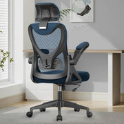 Ergonomic Office Chair High Back Mesh Flip-up Armrests Adjustable Lumbar Support