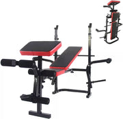 Heavy Duty Folding Workout Bench Incline Flat Strength Training Home Gym
