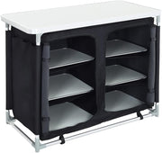 Portable Camping Kitchen Cupboard with 6 Shelves, Foldable Outdoor Storage