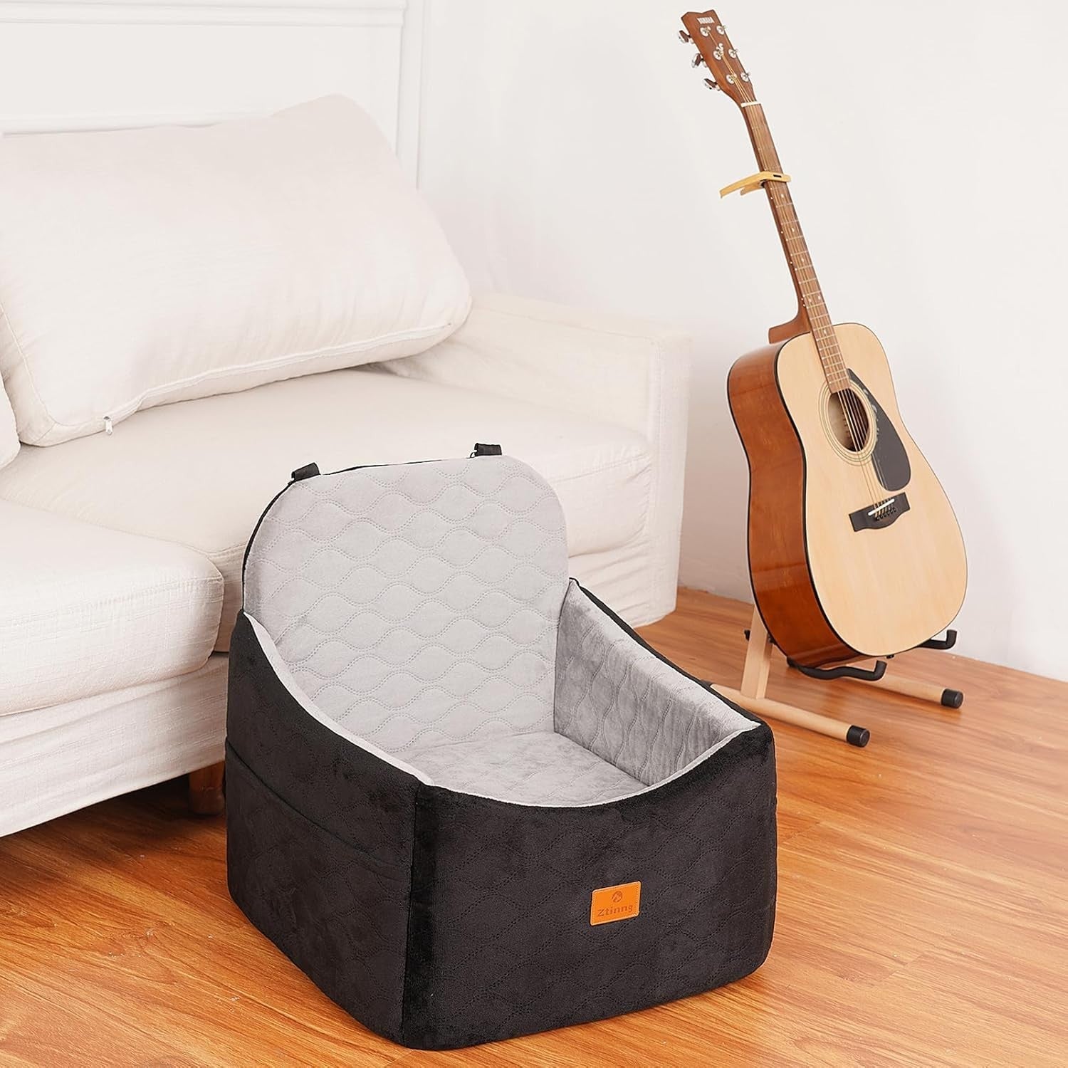 Dog Booster Seat 30lb Memory Foam Pet Travel Bed Washable Cover