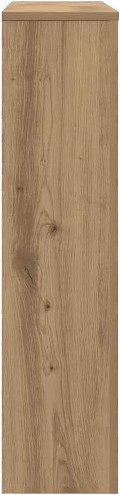 Oak Radiator Cover Shelf | Modern Slatted MDF Cabinet 149x20x82cm