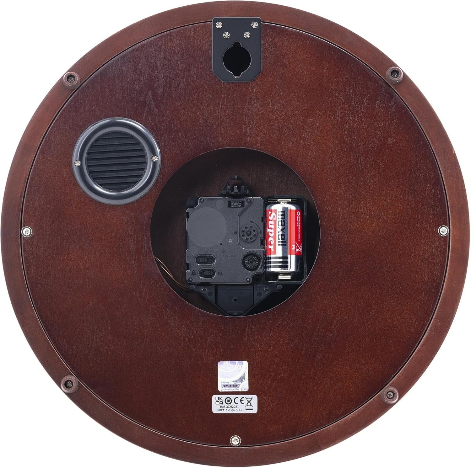 Westminster Chime Wall Clock Silent Quartz Modern Vintage Station Style