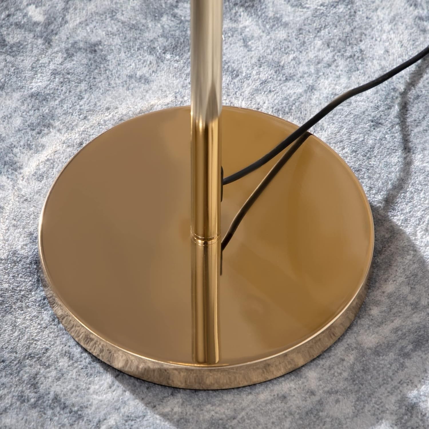 Crystal 5-Light Modern Floor Lamp G9 Elegant Tall Gold Stand for Living Room