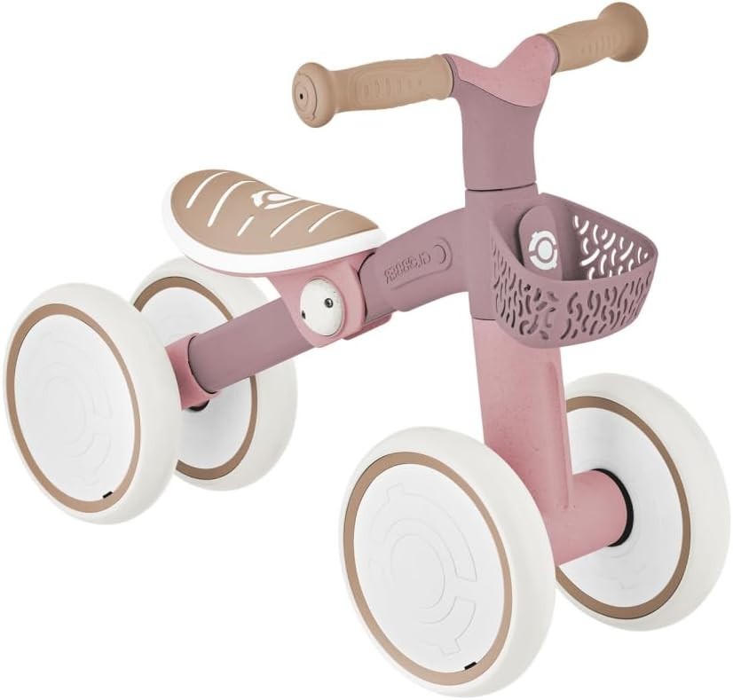 Baby Balance Bike 4 Wheel Ride On Walker Adjustable Seat 12-36 Months