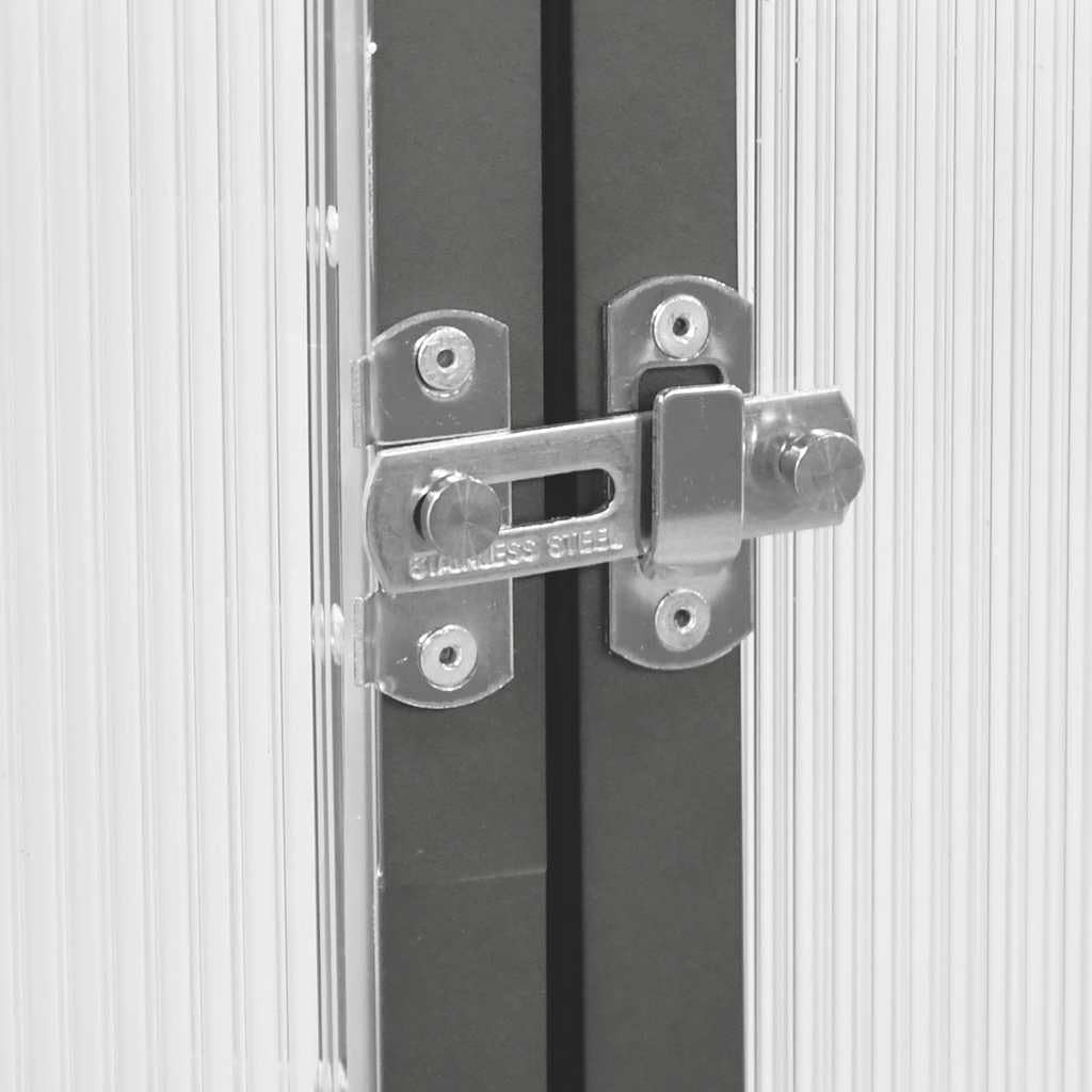 Walk-In Aluminium Greenhouse 169x169x195cm Anthracite UV Polycarbonate Panels