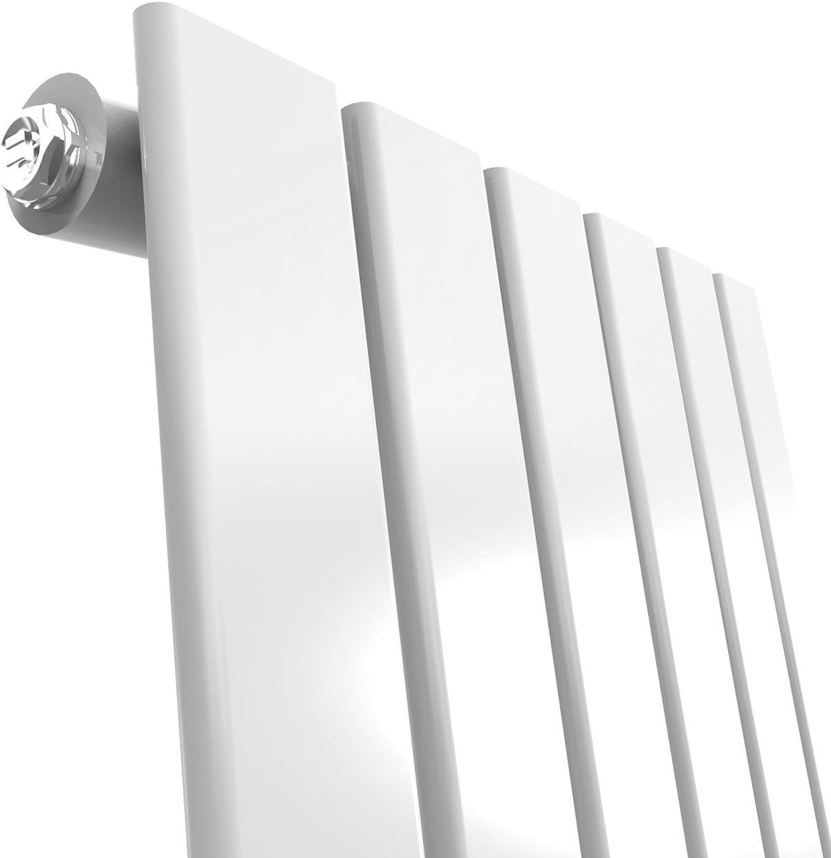 Vertical White Bathroom Radiator 1800x300mm High Heat Flat Panel Heater