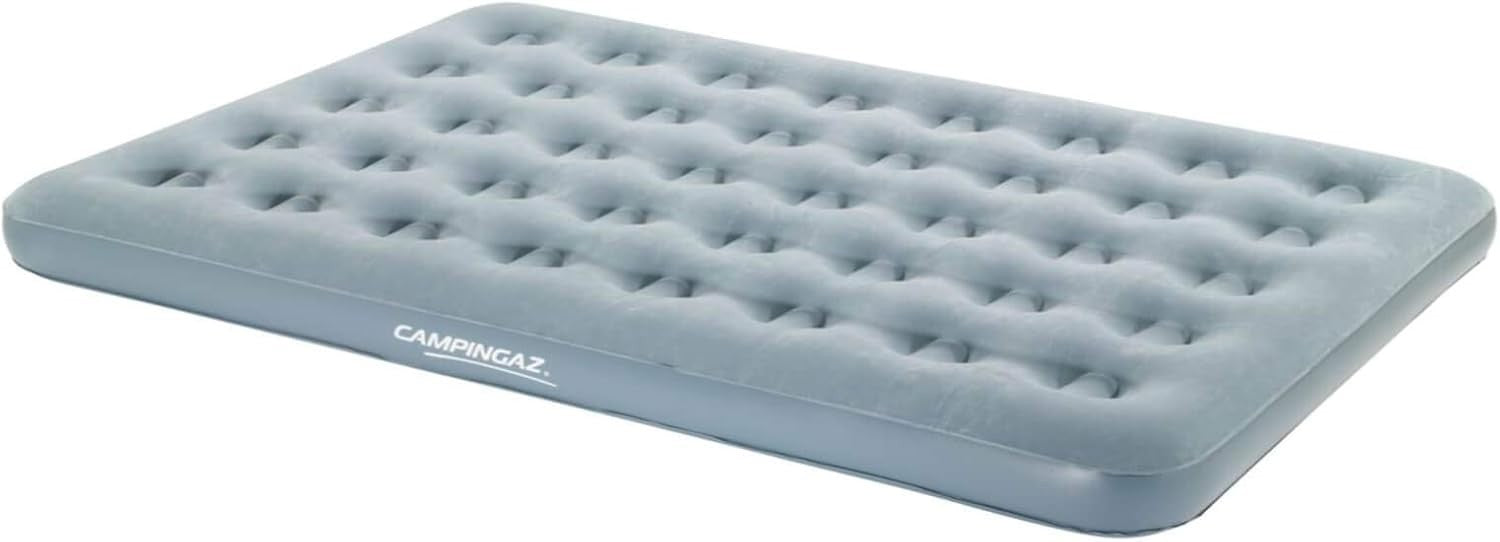 Double Air Mattress Camping Bed Foldable PVC Air Bed with Pillow