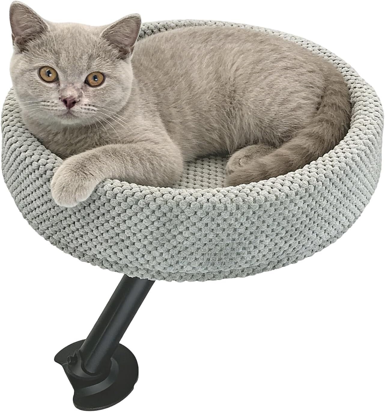 Desk Mounted Cat Bed Perch Movable Cat Hammock Sleeping Nest Indoor