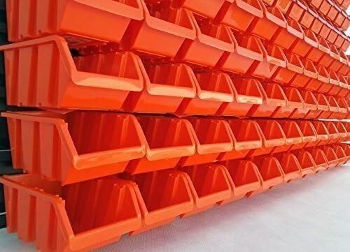 Wall Mounted Tool Peg Board Garage Storage Bins Workshop Organizer