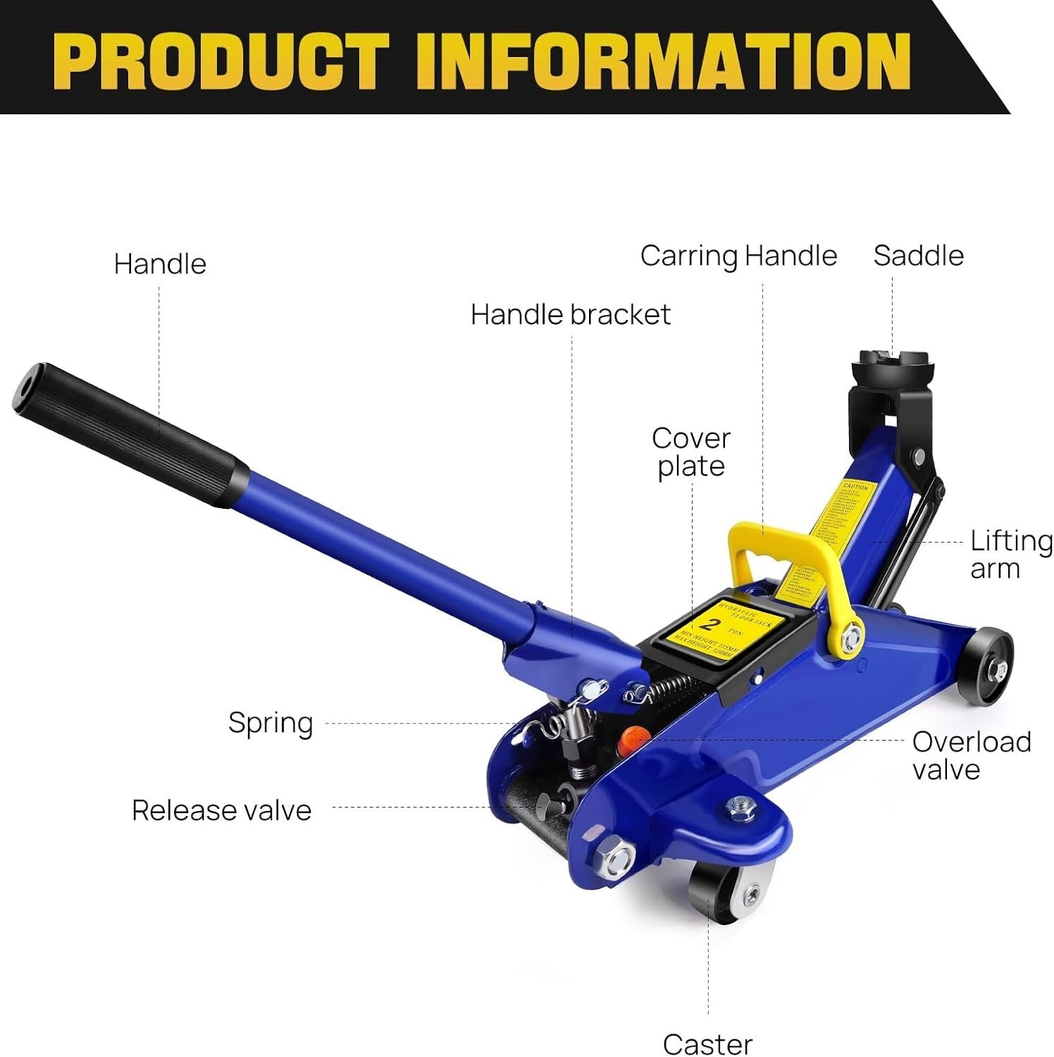 2 Ton Low Profile Steel Trolley Jack Heavy Duty 135–320mm Lift w/ Swivel Wheels