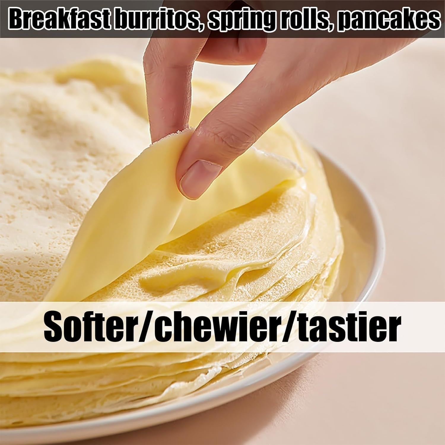 Electric Handheld Crepe Maker 600W Non-Stick Pancake Machine