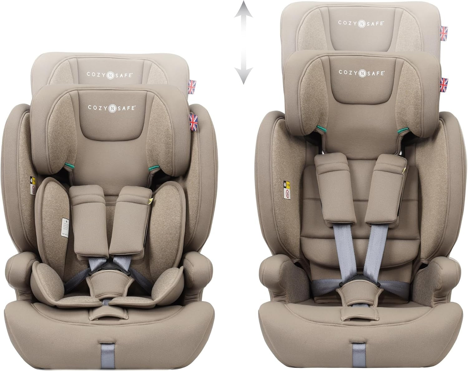 i-Size Child Car Seat ISOFIX 76–150cm High Back Booster 5-Point Harness