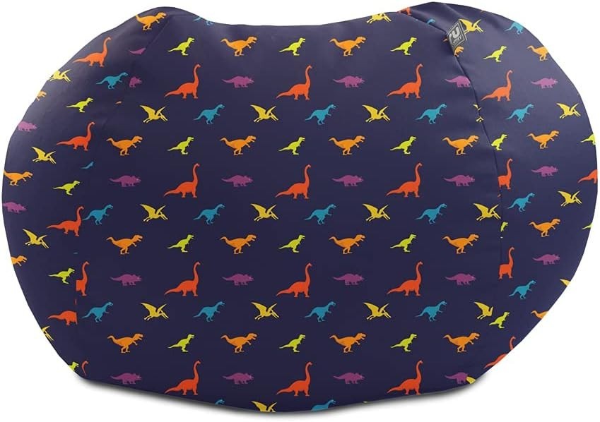 Kids Dinosaur Bean Bag Chair Toddler Soft Durable Seating Playroom Furniture