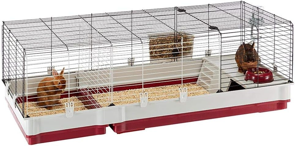 Extra Large Rabbit Cage Indoor Wire Hutch w Extension Tray Accessories