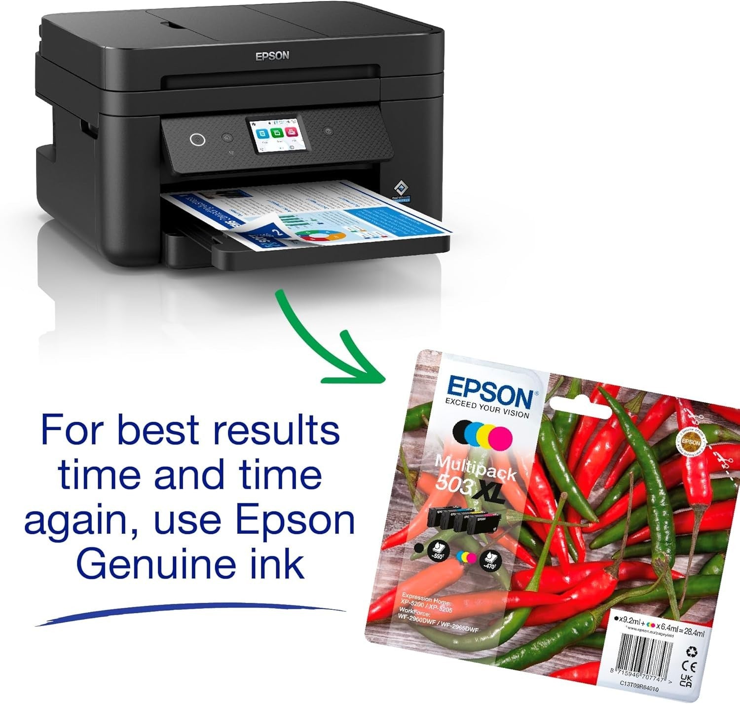 A4 Colour Wireless Multifunction Inkjet Printer with Duplex & ADF