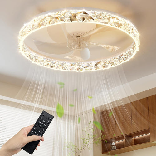 40CM LED Ceiling Fan Light with Remote & App Control