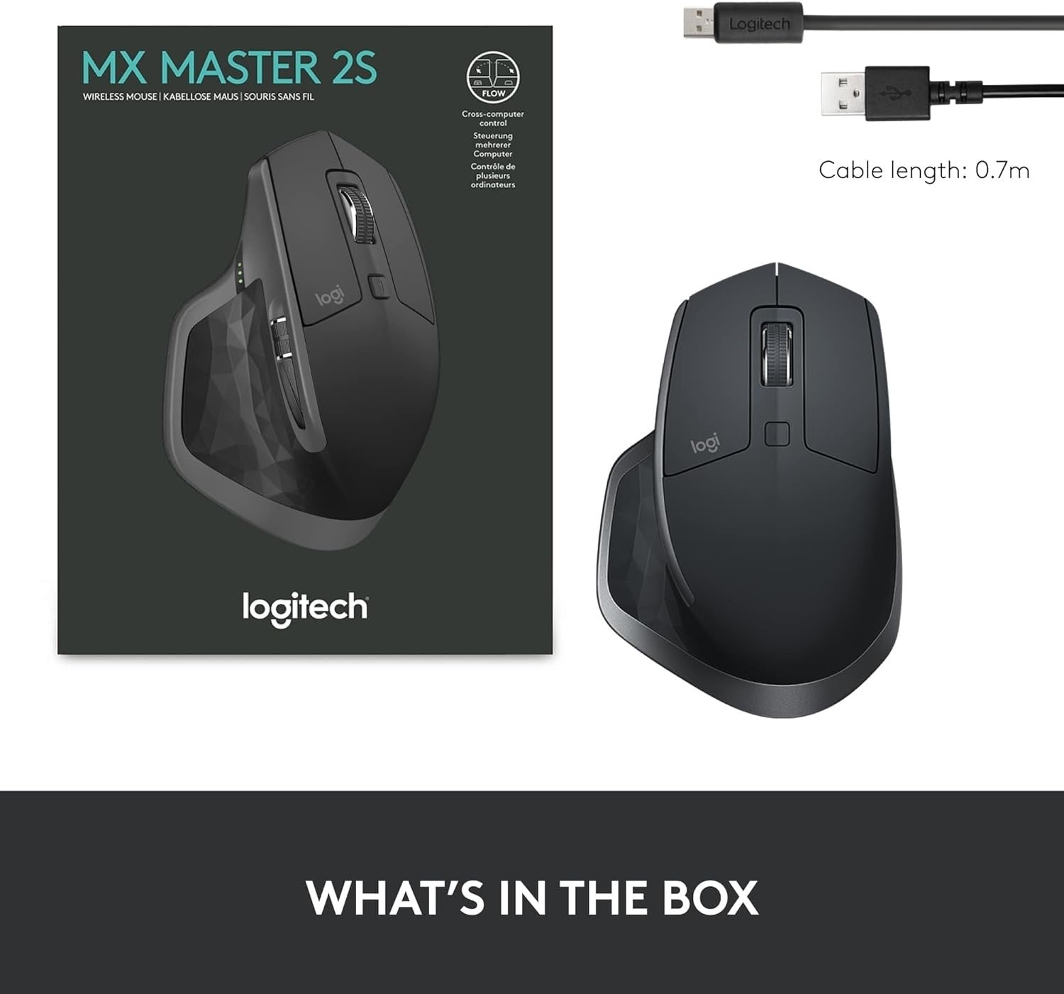 Advanced Bluetooth Wireless Mouse Hyper-Fast Scroll Ergonomic Rechargeable