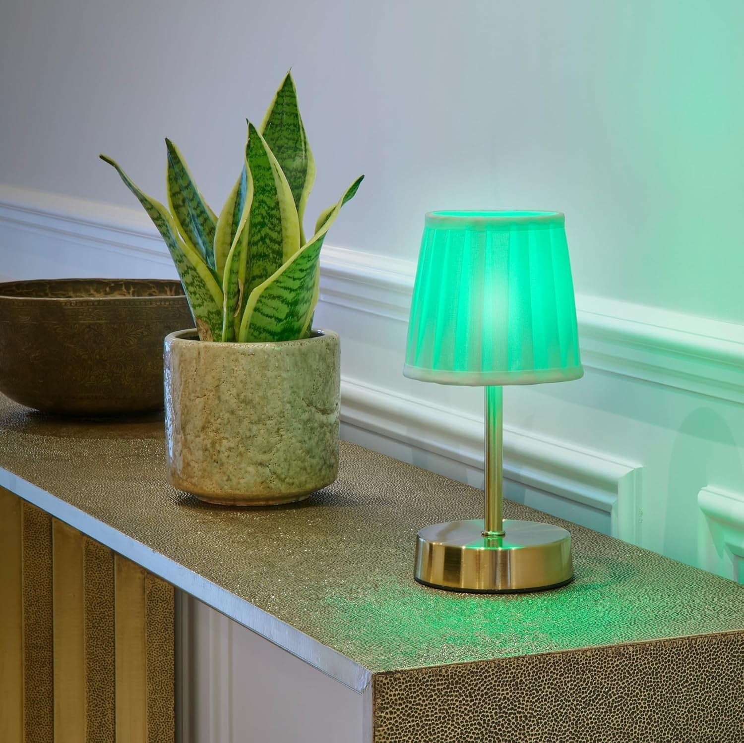 Wireless Rechargeable LED Table Lamps Set of 4, Remote, Dimmable, Color-Changing