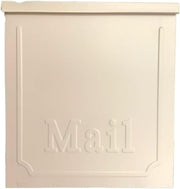 Locking Wall Mount Mailbox Secure Outdoor Post Box with Key Slot & Rain Cover
