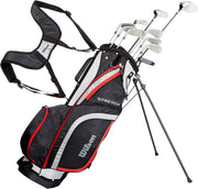 Mens Right Hand Complete Golf Club Set 10 Piece Stretch XL Stand Bag