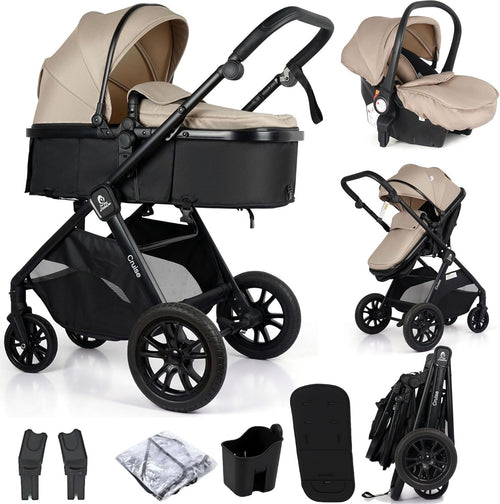 Modular 3 in 1 Baby Pram Pushchair i-Size Car Seat Newborn–4Y