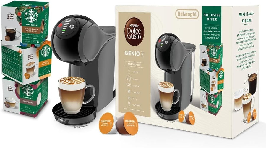 Pod Coffee Machine with Capsules | 15 Bar Pressure | Compact Espresso Maker