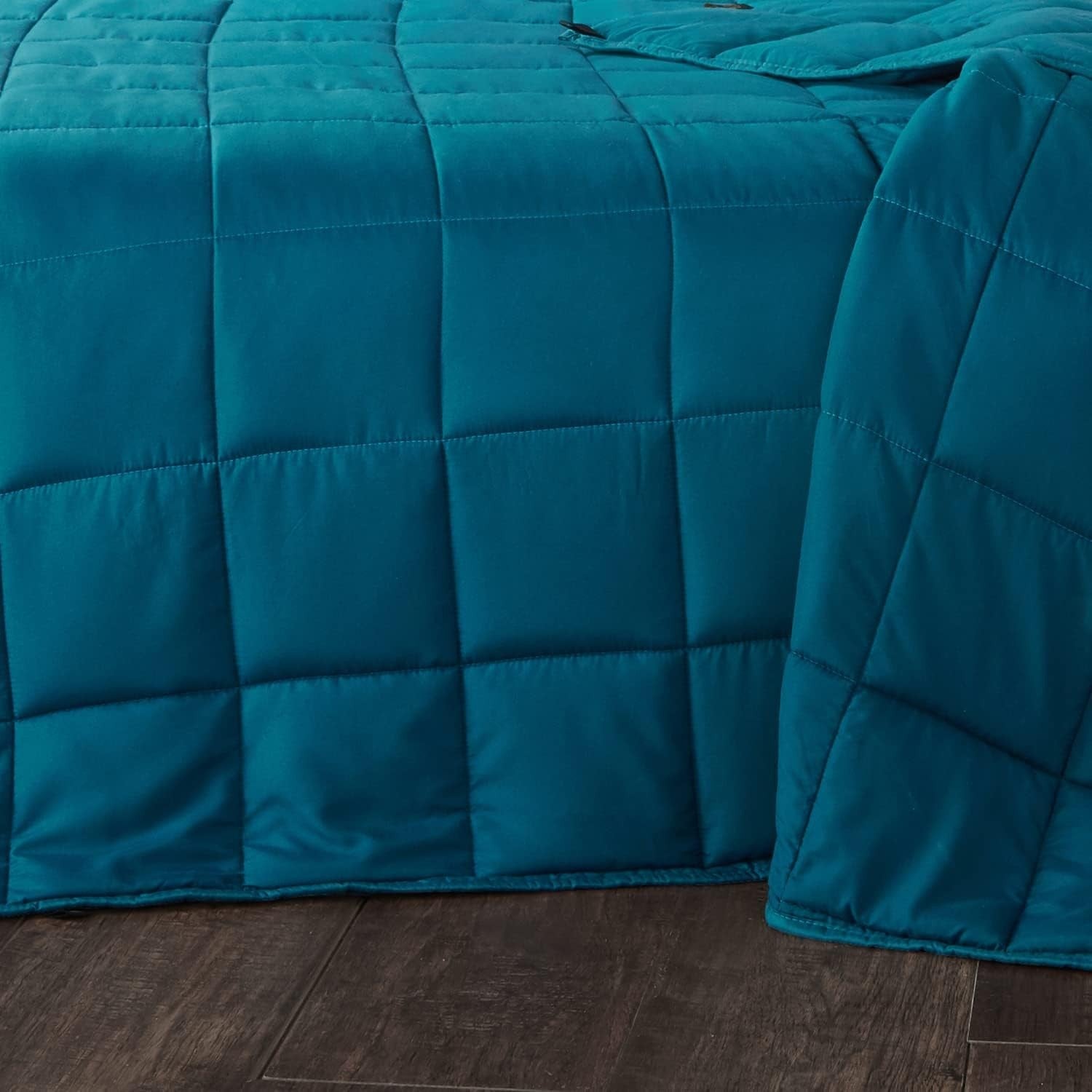 Teal Blue Gravity Weighted Blanket 150x200cm 6.8kg with Removable Cover