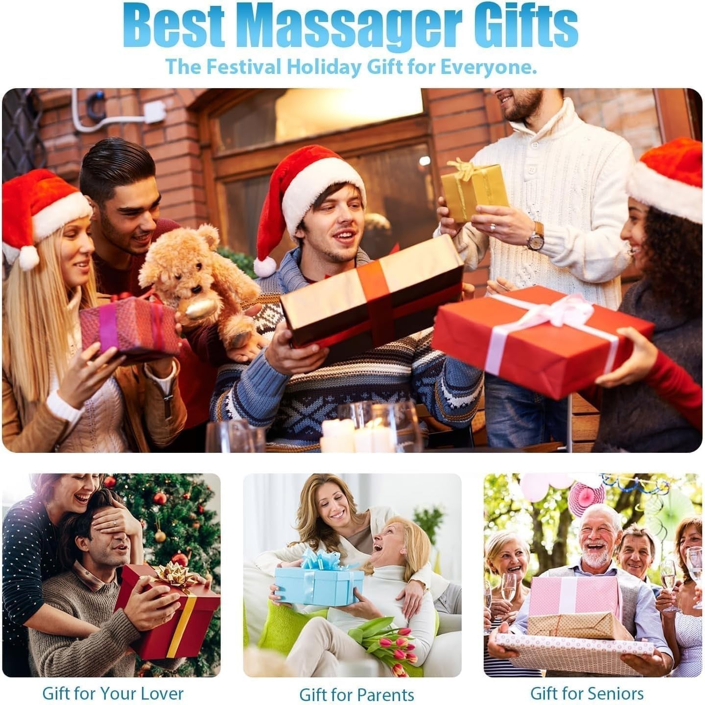 Shiatsu Back & Neck Massager with Heat Deep Tissue Kneading Massage Pillow