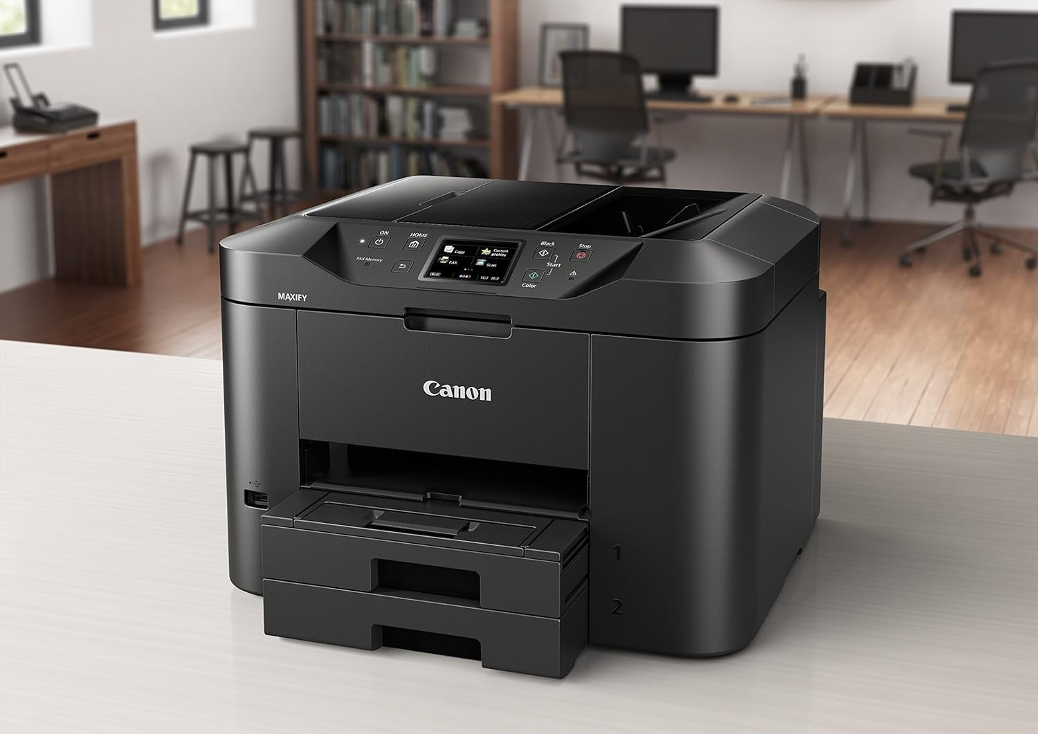 Wi-Fi Colour Inkjet Printer A4 Copy Scan Fax Duplex High Speed Home Office