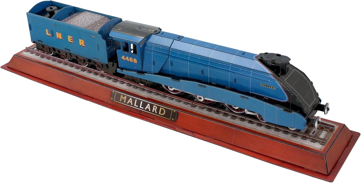 3D Mallard Steam Train Puzzle Kit – No Tools Needed, Great for Kids & Adults