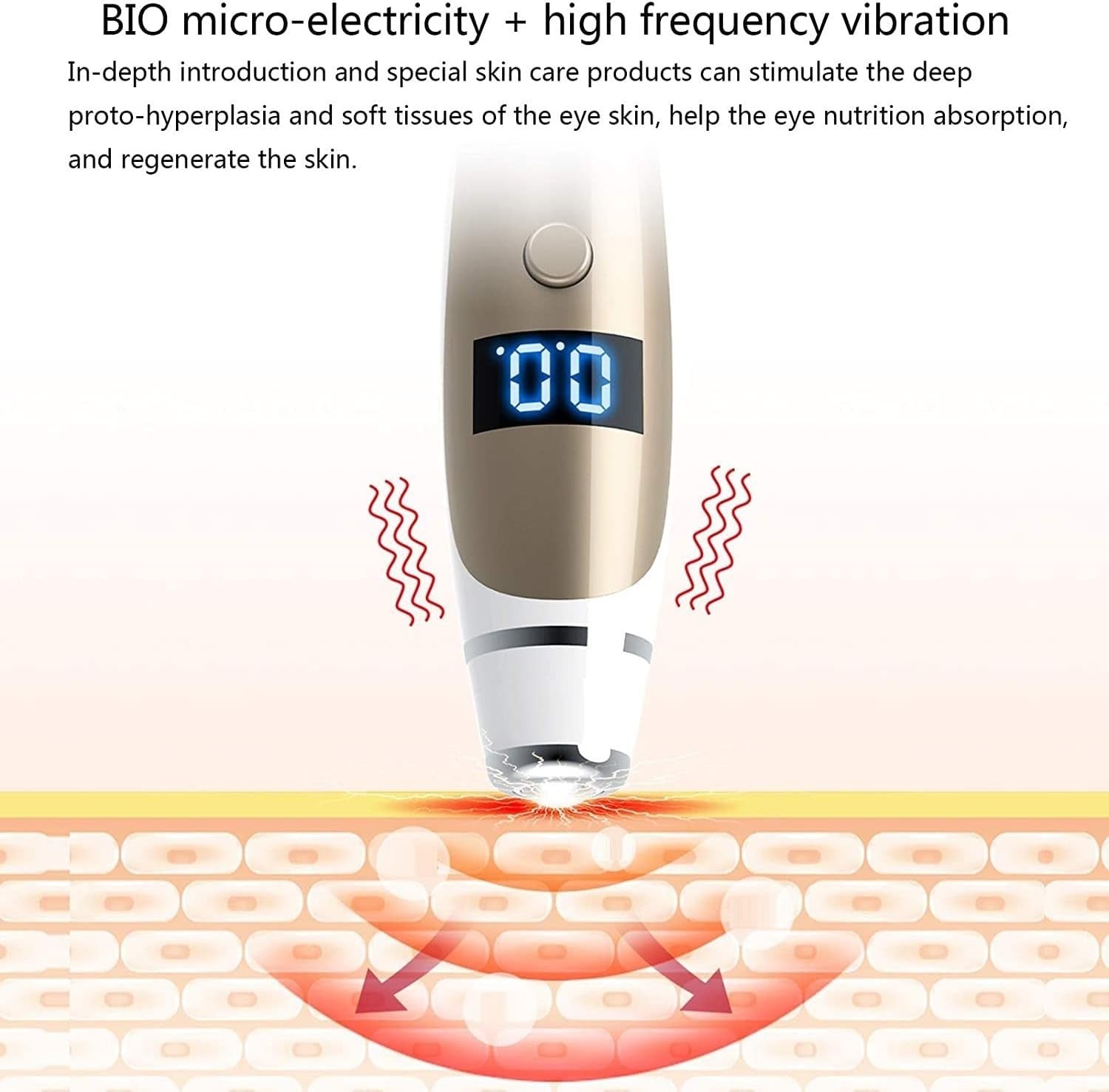 Eye Beauty Massager High Frequency Vibration Anti Wrinkle