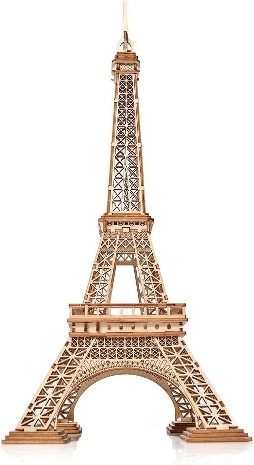 3D Wooden Eiffel Tower Puzzle Model DIY Kit for Adults & Kids