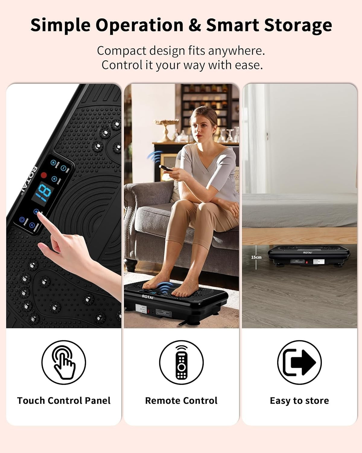 Shake Plate Vibration Exercise Machine Lymphatic Drainage 400lb