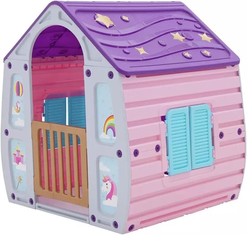 Unicorn Kids Playhouse Indoor Outdoor UV Safe No Tools Assembly
