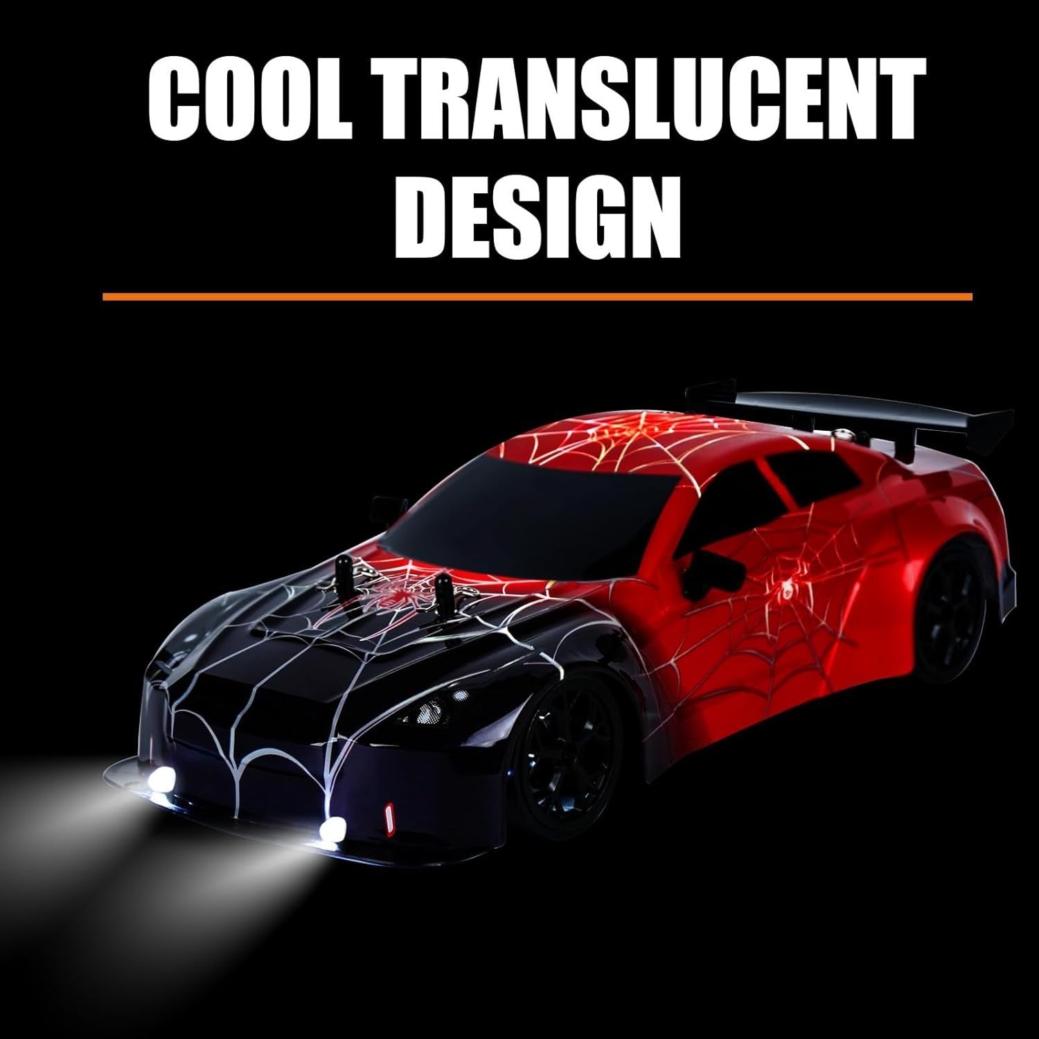1:14 4WD RC Drift Car – Dual Battery, LED Lights, Full Control Racing Toy