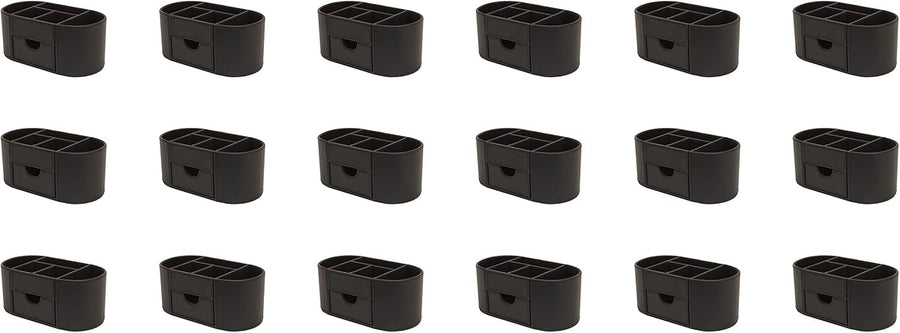 Faux Leather Desk Organiser 6 Compartments Drawer Tidy 18-Pack