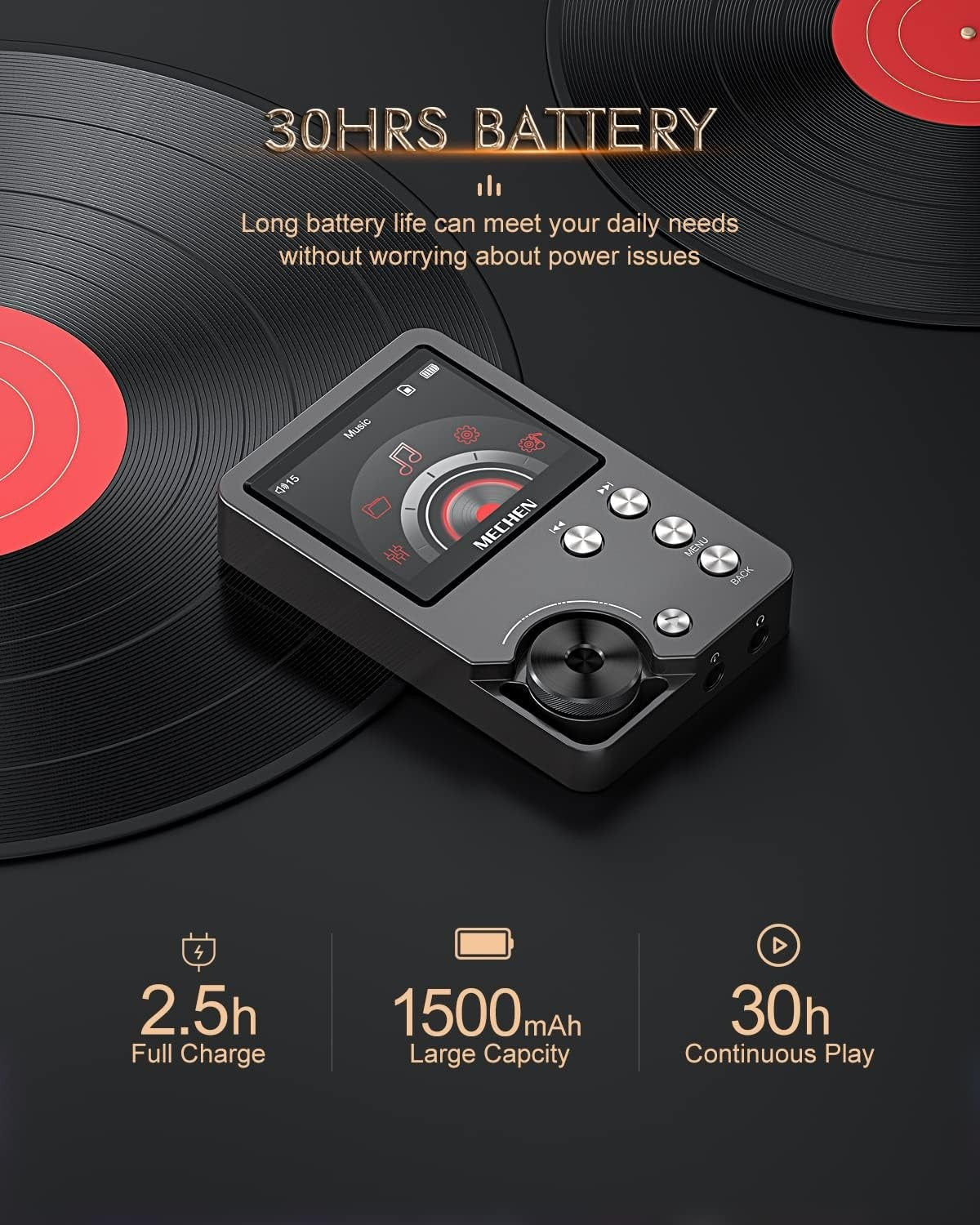 HiFi Lossless Audio Player 64GB DSD DAC Portable MP3 Music Player 256GB Max