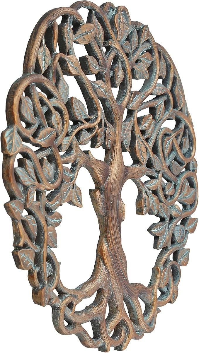 Tree of Life Wall Plaque Celtic Garden Art Rustic Home Decor
