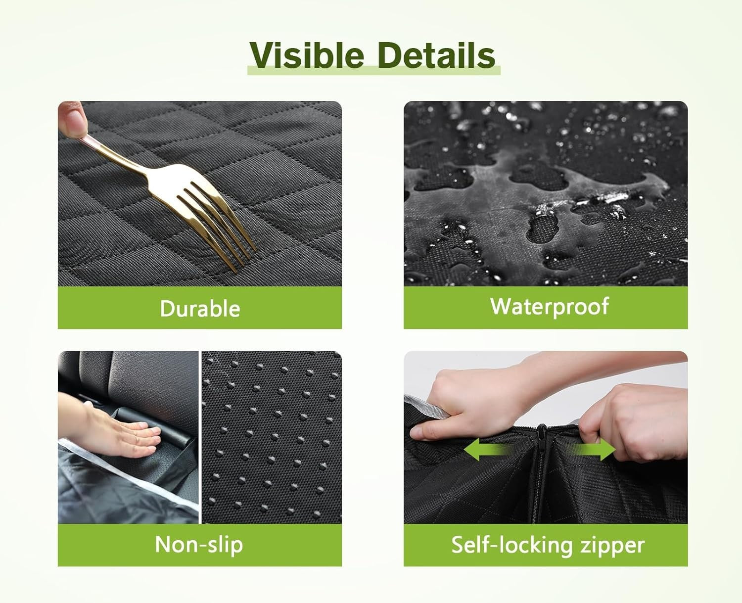 Waterproof Dog Car Seat Cover Hammock Non Slip SUV Truck Protector