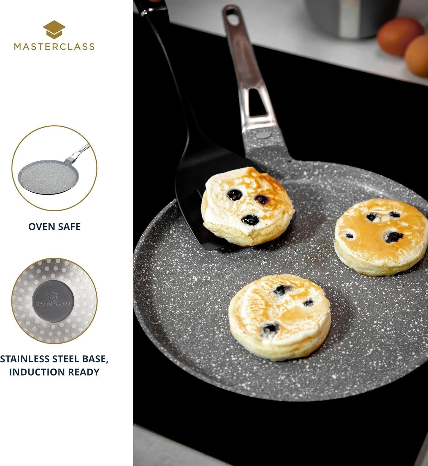 28cm Non-Stick Crepe Pan Cast Aluminium Induction Flat Tawa