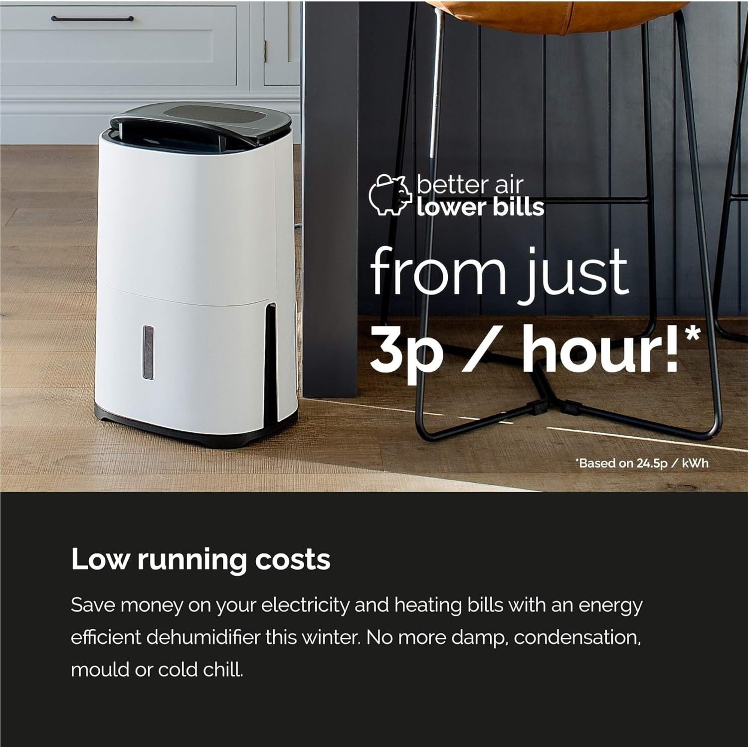 Smart 10L Dehumidifier HEPA H13 WiFi Laundry Mode Quiet 42m²
